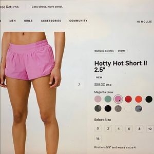 Hotty Hot Short 2.5”